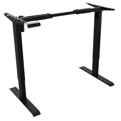 Dellonda DH18 Electric Adjustable Desk Frame Digital Controls 70kg Capacity Black Dellonda