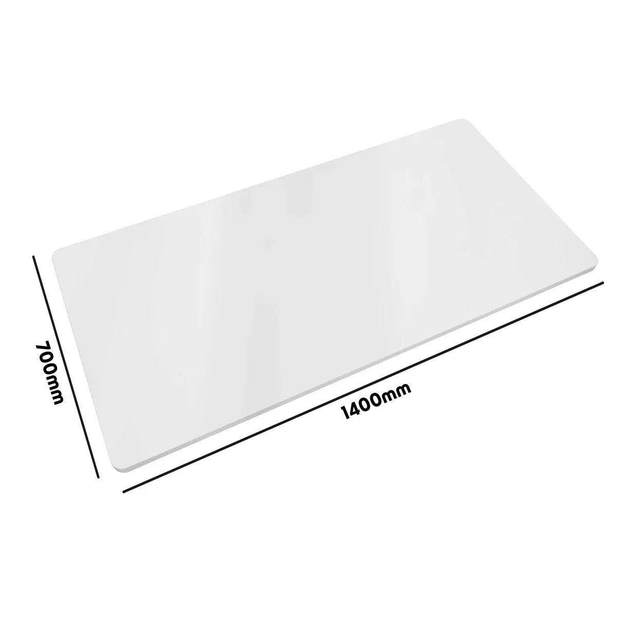 Dellonda DH19 White Rectangular Desktop 1400 x 700mm 1" Thickness - DH19 Dellonda