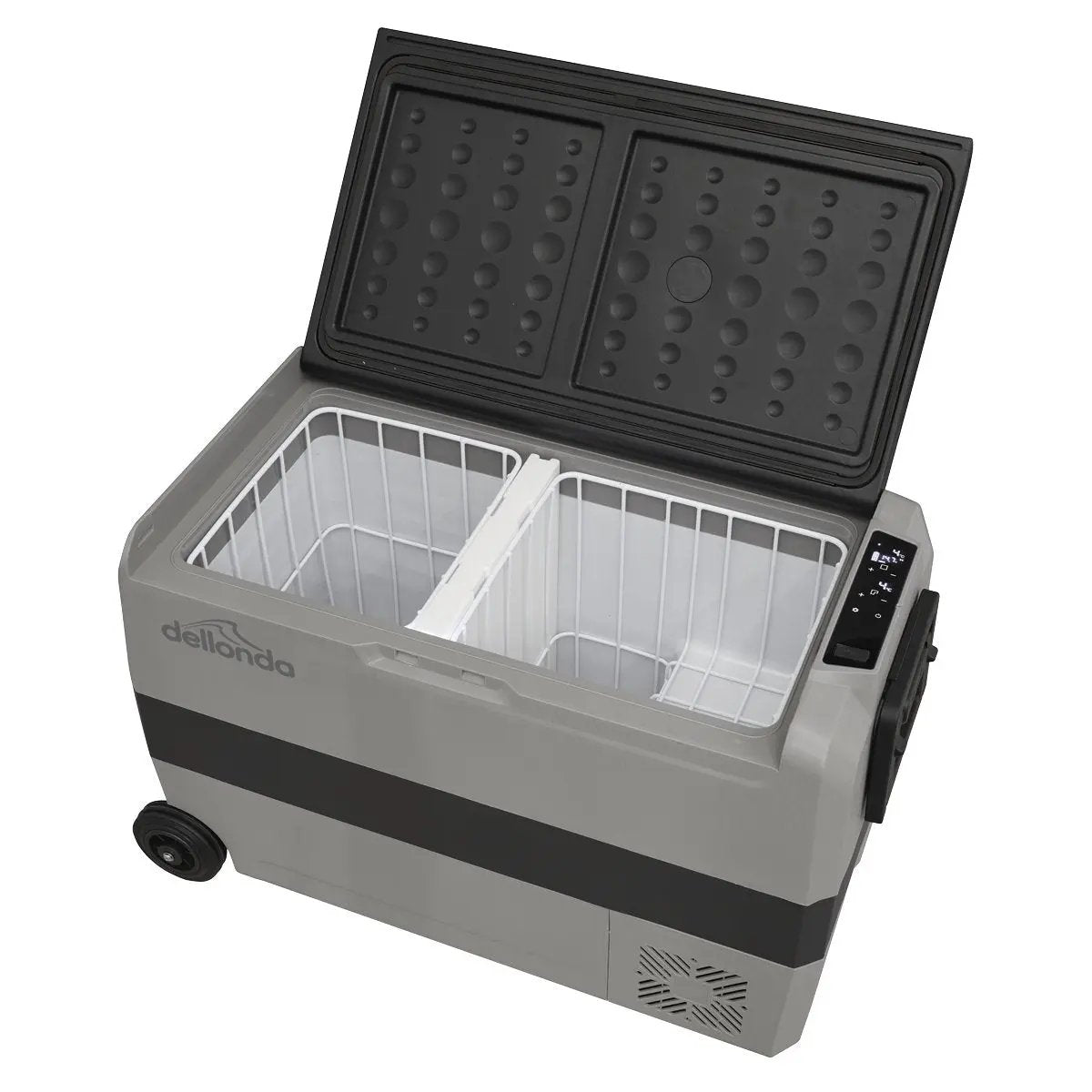 Dellonda DL14 50L Portable Dual Zone Compressor Car Camping Fridge/Freezer 12/24V Dellonda