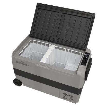Dellonda DL14 50L Portable Dual Zone Compressor Car Camping Fridge/Freezer 12/24V Dellonda