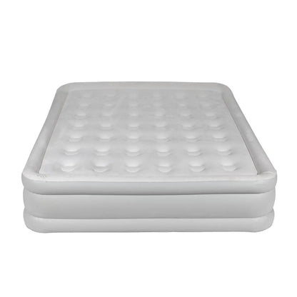 Dellonda DL145 Inflatable High Raised Flocked Air Bed with Removable Rapid-Air Electric Pump Queen Size Dellonda