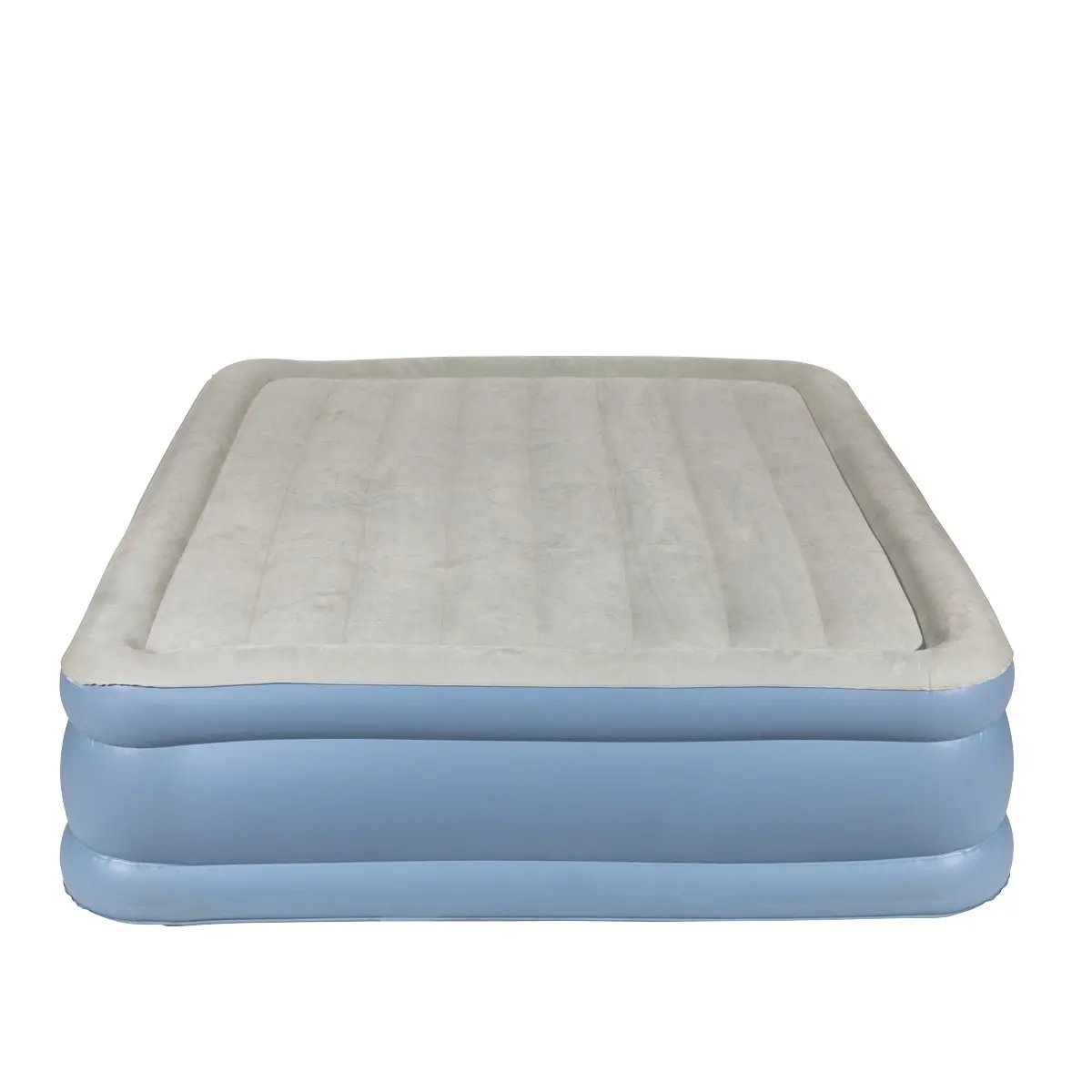 Dellonda DL147 Inflatable High Raised Flocked Air Bed with Built-In Electric Pump Queen Size Dellonda