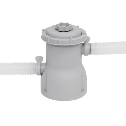 Dellonda DL19 10ft Steel Frame Swimming Pool Round with Filter Pump Blue Dellonda