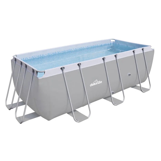 Dellonda DL21 13ft Deluxe Steel Swimming Pool with Filter Pump Dellonda