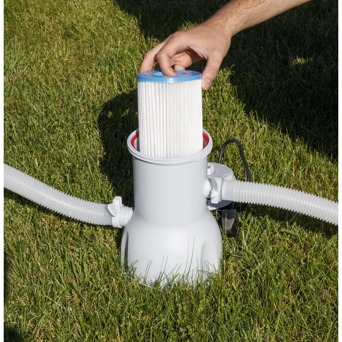 Dellonda DL21 13ft Deluxe Steel Swimming Pool with Filter Pump Dellonda