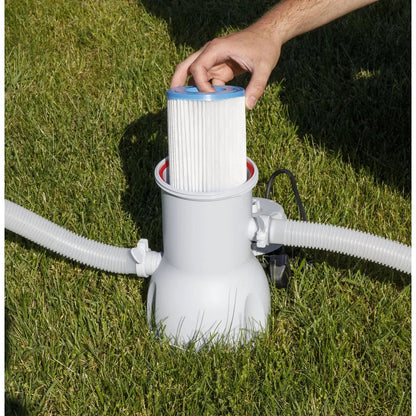 Dellonda DL21 13ft Deluxe Steel Swimming Pool with Filter Pump Dellonda