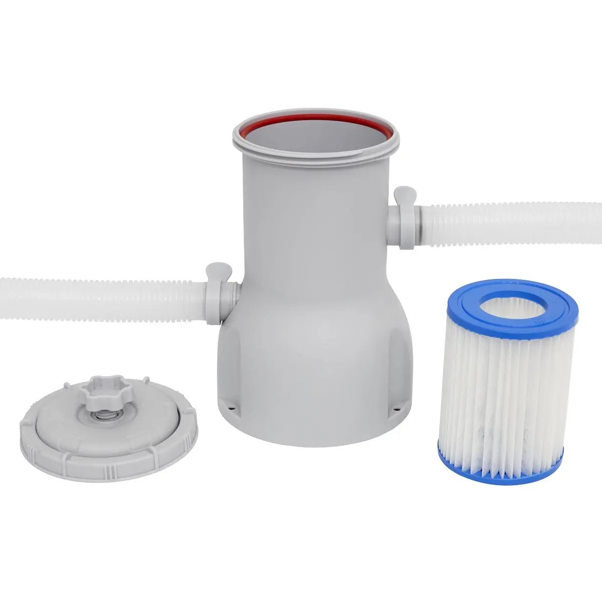 Dellonda DL21 13ft Deluxe Steel Swimming Pool with Filter Pump Dellonda