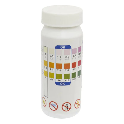 Dellonda DL32 3-in-1 Chlorine PH & Alkalinity Test Strips Dellonda