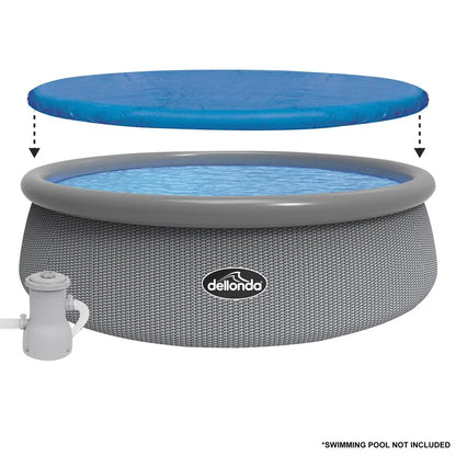 Dellonda DL39 Swimming Pool Top Cover with Rope Ties for DL18 Dellonda