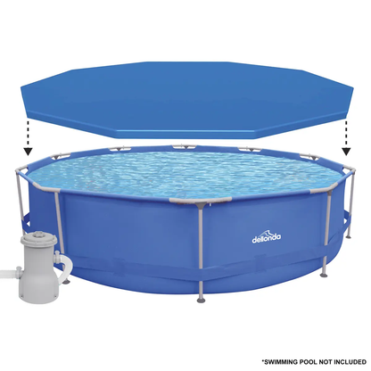 Dellonda DL41 Swimming Pool Top Cover with Rope Ties for DL20 Dellonda