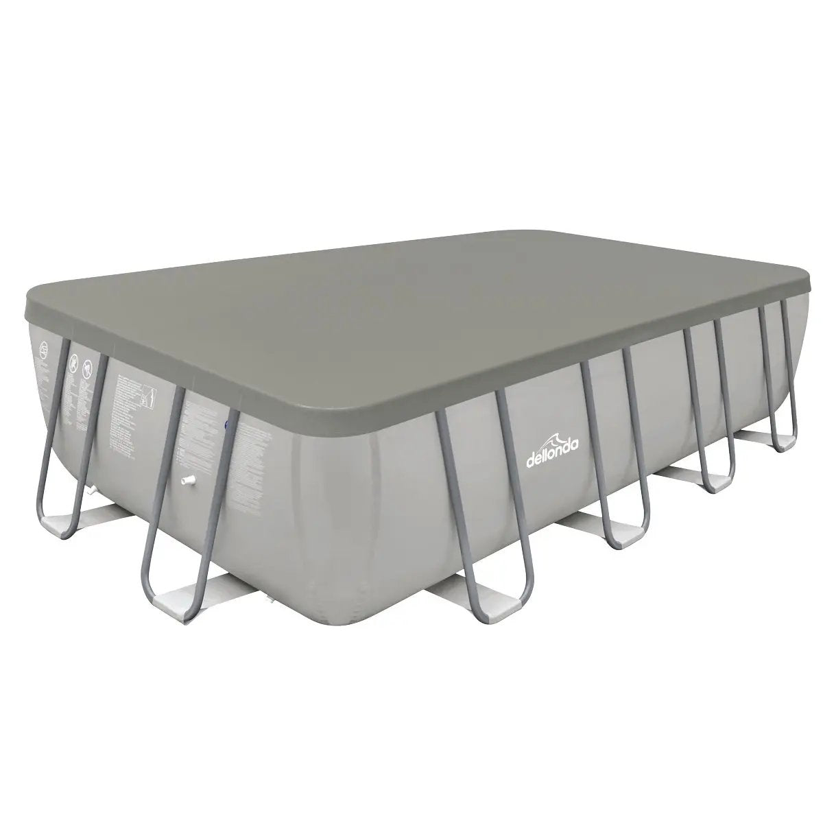 Dellonda DL43 Swimming Pool Top Cover with Rope Ties for DL22 Dellonda