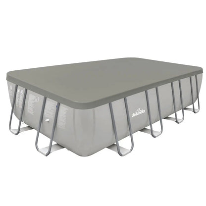 Dellonda DL43 Swimming Pool Top Cover with Rope Ties for DL22 Dellonda