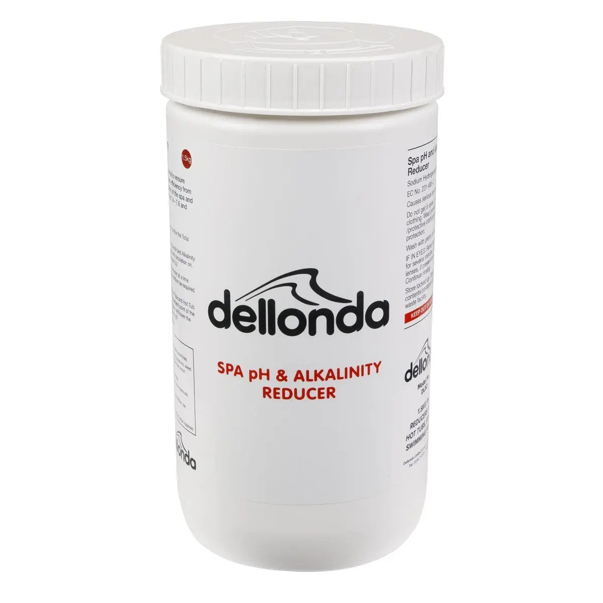 Dellonda DL52 1.5kg pH Reducers for Hot Tubs Spas & Swimming Pools Dellonda
