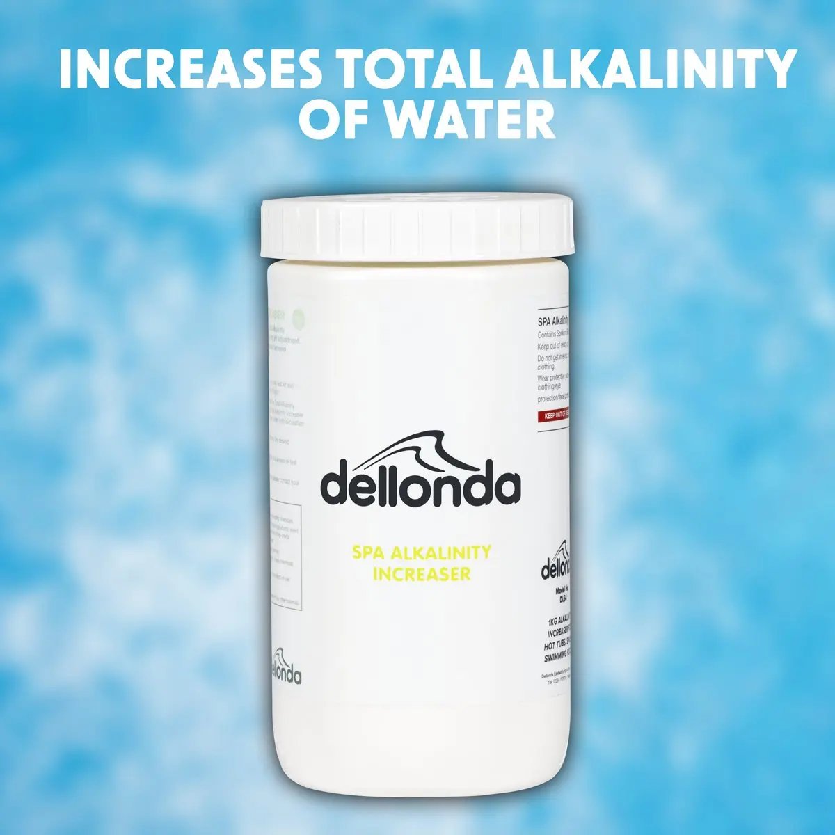 Dellonda DL54 1kg Alkalinity Increaser for Hot Tubs Spas & Swimming Pools Dellonda
