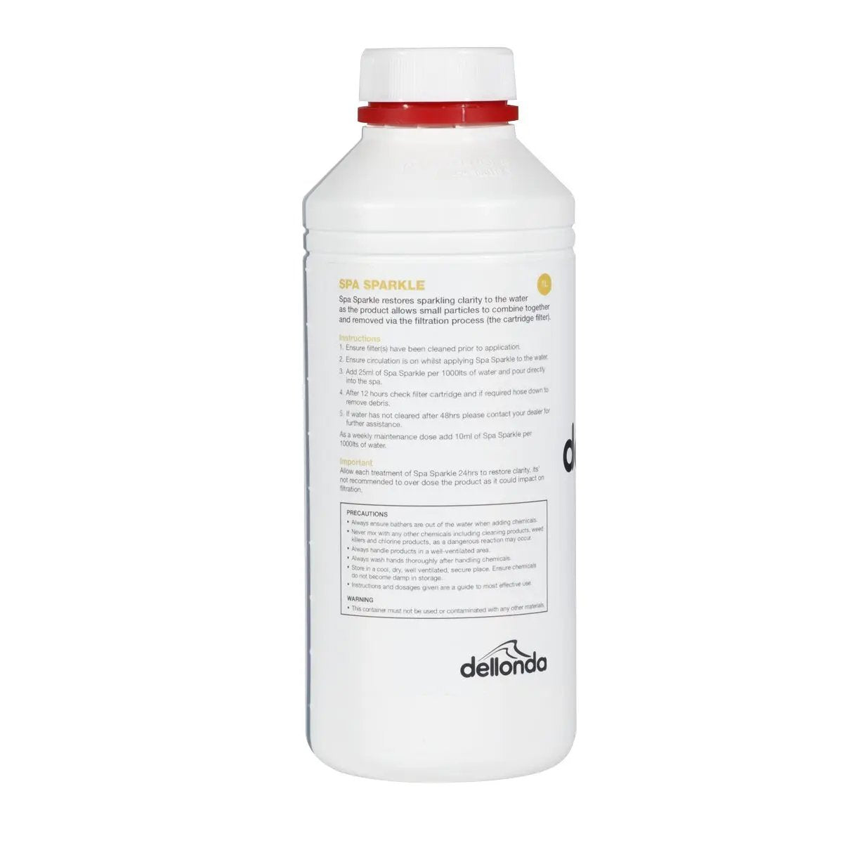 Dellonda DL57 1L Spa Sparkle for Hot Tubs Spas & Pools Dellonda