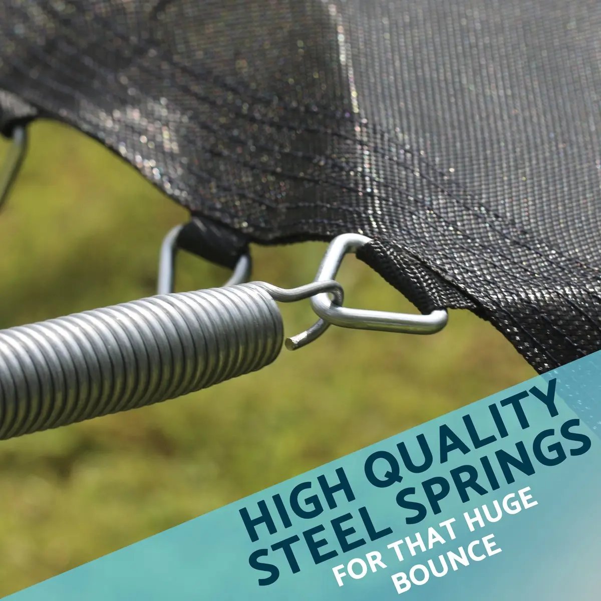 Dellonda DL67 8ft Heavy-Duty Outdoor Trampoline with Safety Enclosure Net Dellonda