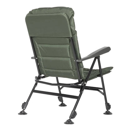 Dellonda DL74 Portable Fishing/Camping Chair Reclining Adjustable Height Water Resistant Rotating Feet for Multiple Terrain Foldable Dellonda