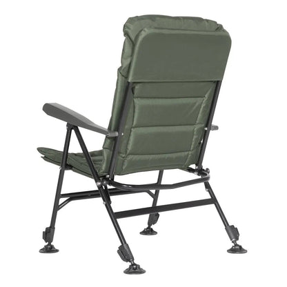 Dellonda DL74 Portable Fishing/Camping Chair Reclining Adjustable Height Water Resistant Rotating Feet for Multiple Terrain Foldable Dellonda