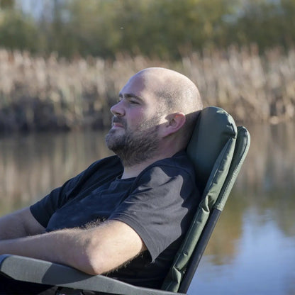 Dellonda DL74 Portable Fishing/Camping Chair Reclining Adjustable Height Water Resistant Rotating Feet for Multiple Terrain Foldable Dellonda