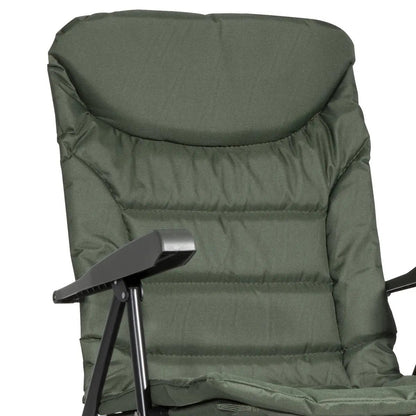 Dellonda DL74 Portable Fishing/Camping Chair Reclining Adjustable Height Water Resistant Rotating Feet for Multiple Terrain Foldable Dellonda