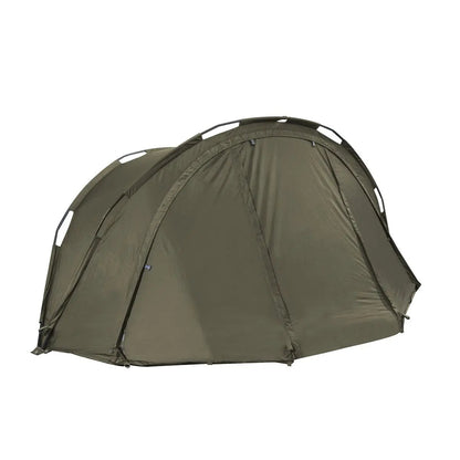 Dellonda DL75 Fishing Bivvy Carp Tent 1 Man Waterproof & UV Protection Quick Assembly Pre Threaded Poles with Ground Sheet & Heavy Duty Ground Pegs Dellonda
