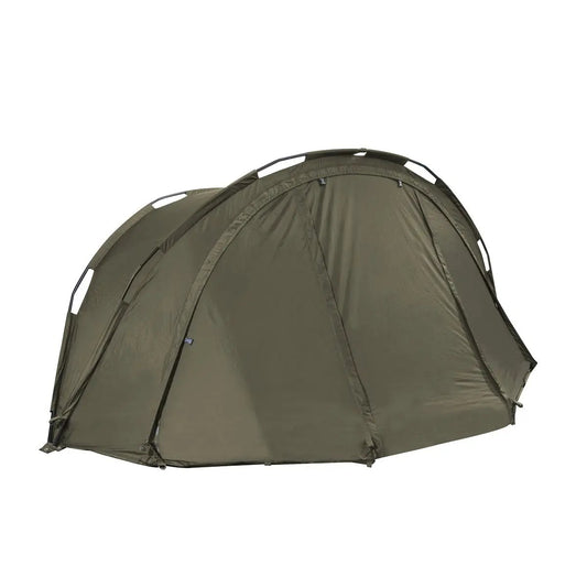 Dellonda DL75 Fishing Bivvy Carp Tent 1 Man Waterproof & UV Protection Quick Assembly Pre Threaded Poles with Ground Sheet & Heavy Duty Ground Pegs Dellonda