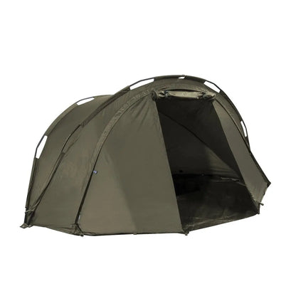 Dellonda DL75 Fishing Bivvy Carp Tent 1 Man Waterproof & UV Protection Quick Assembly Pre Threaded Poles with Ground Sheet & Heavy Duty Ground Pegs Dellonda