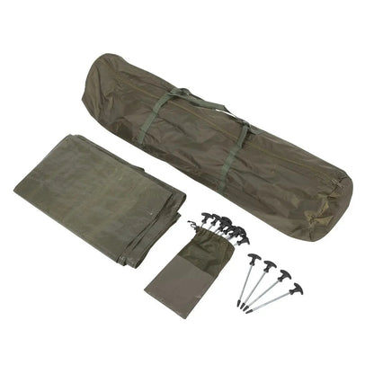 Dellonda DL75 Fishing Bivvy Carp Tent 1 Man Waterproof & UV Protection Quick Assembly Pre Threaded Poles with Ground Sheet & Heavy Duty Ground Pegs Dellonda