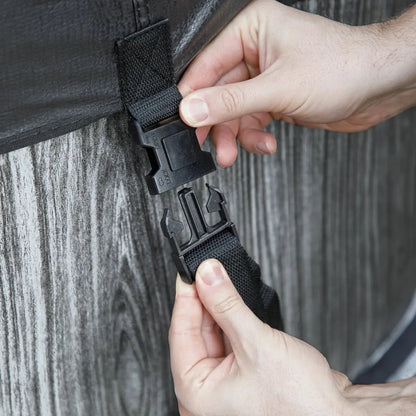 Dellonda DL88 2-4 Person Inflatable Hot Tub Spa with Smart Pump - Wood Effect Dellonda