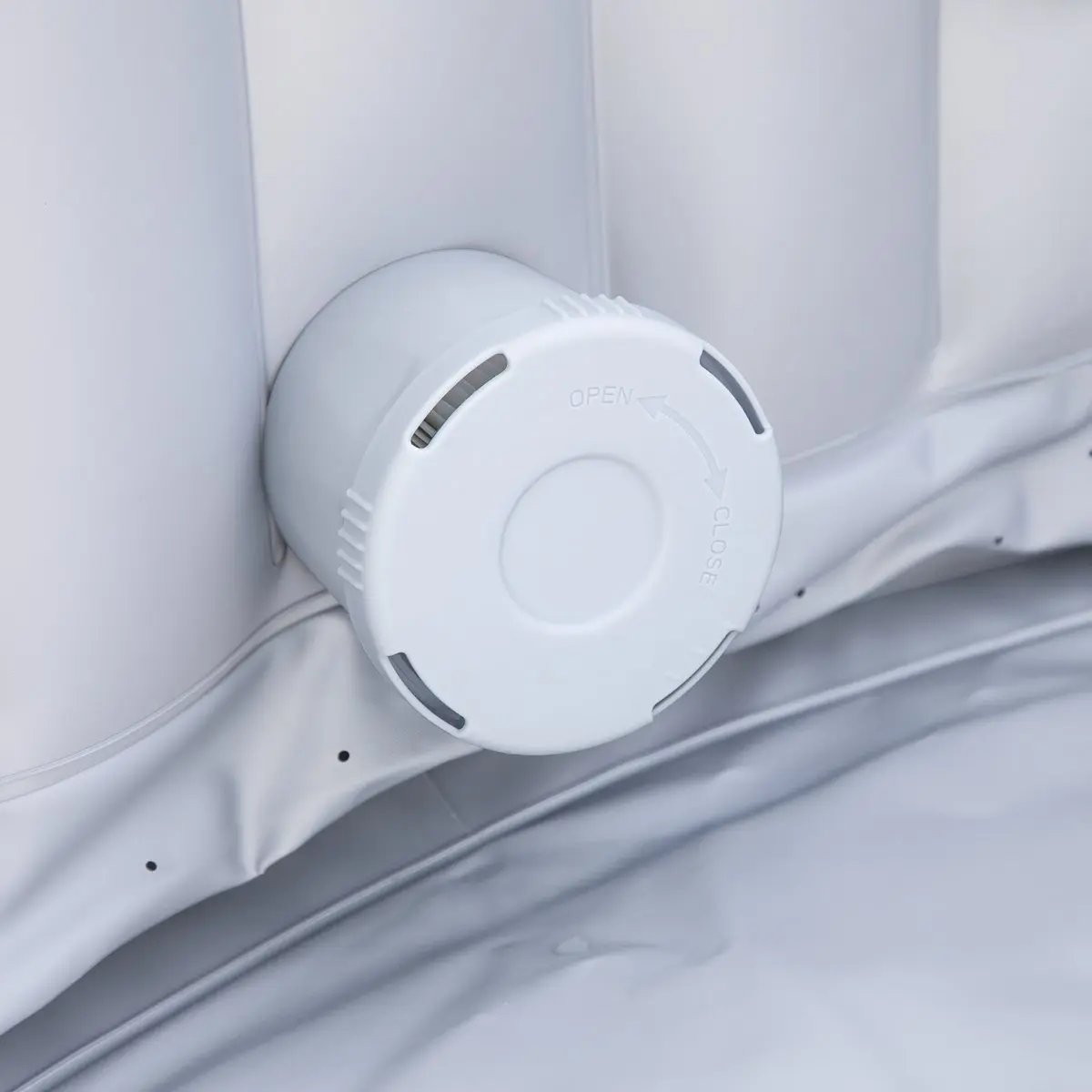 Dellonda DL88 2-4 Person Inflatable Hot Tub Spa with Smart Pump - Wood Effect Dellonda