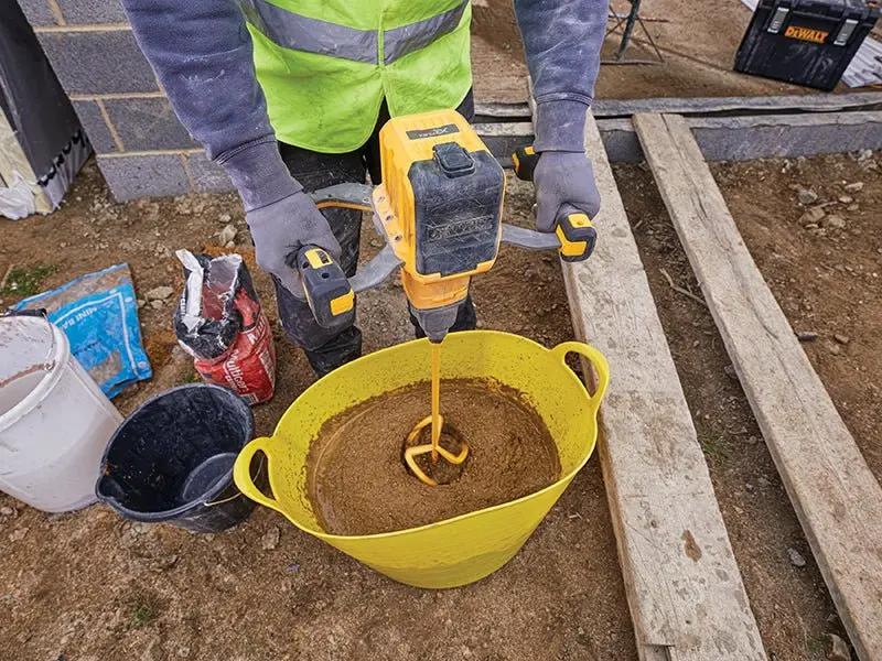 Dewalt DCD240X2 XR FlexVolt Paddle Mixer 54V 2 x 3.0Ah Li-ion Dewalt