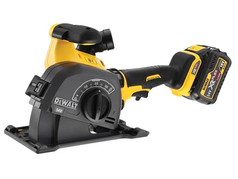 Dewalt DCG200T2 XR FlexVolt Wall Chaser 125mm 54V 2 x 6.0Ah Li-ion Dewalt