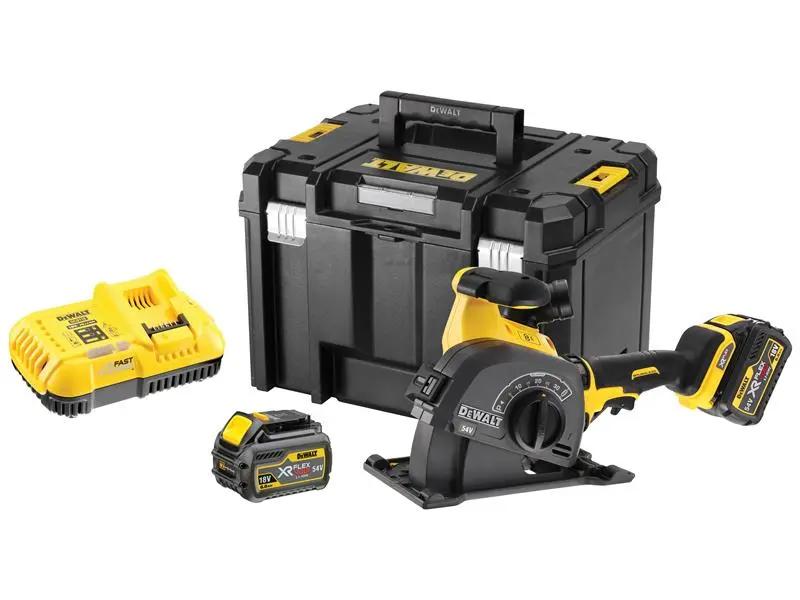 Dewalt DCG200T2 XR FlexVolt Wall Chaser 125mm 54V 2 x 6.0Ah Li-ion Dewalt