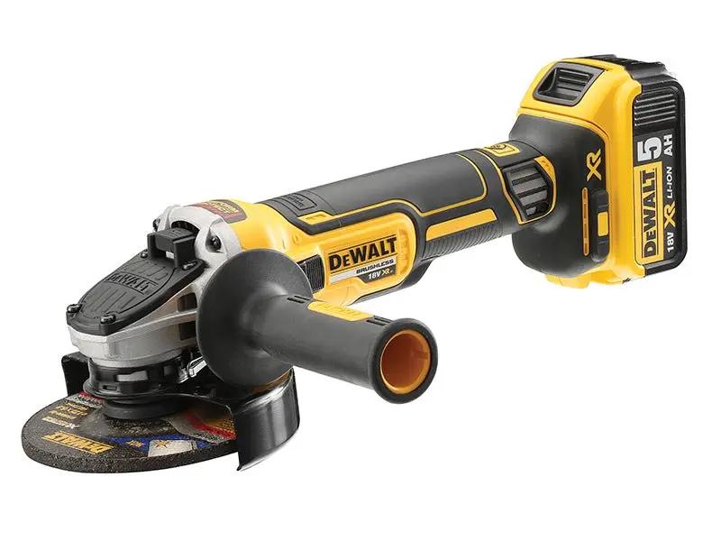 Dewalt DCG405P2 XR Brushless Grinder 125mm 18V 2 x 5.0Ah Li-ion Dewalt