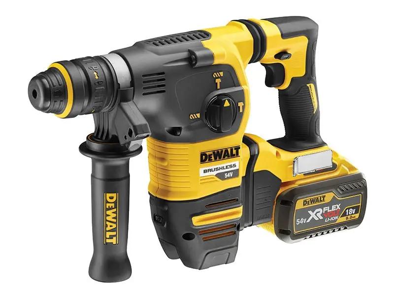 Dewalt DCH334X2 Brushless Q/C Chuck SDS Plus Hammer Drill 54V 2 x 9.0Ah Li-ion Dewalt