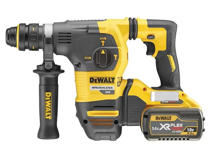 Dewalt DCH334X2 Brushless Q/C Chuck SDS Plus Hammer Drill 54V 2 x 9.0Ah Li-ion Dewalt