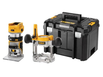 Dewalt DCW604NT XR 1/4in Twin Base Router 18V Bare Unit Dewalt
