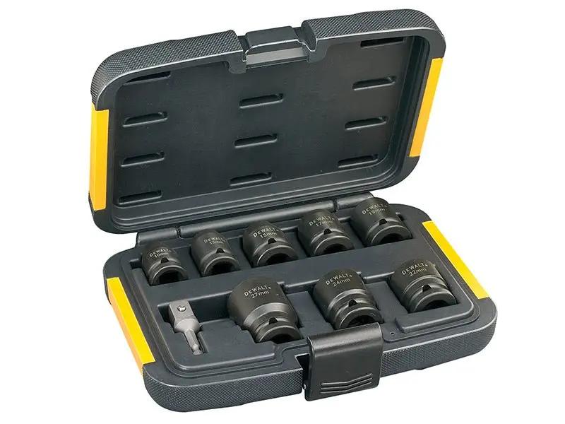 Dewalt DT7507 Impact Socket Set 9 Piece 1/2" Drive Metric Dewalt