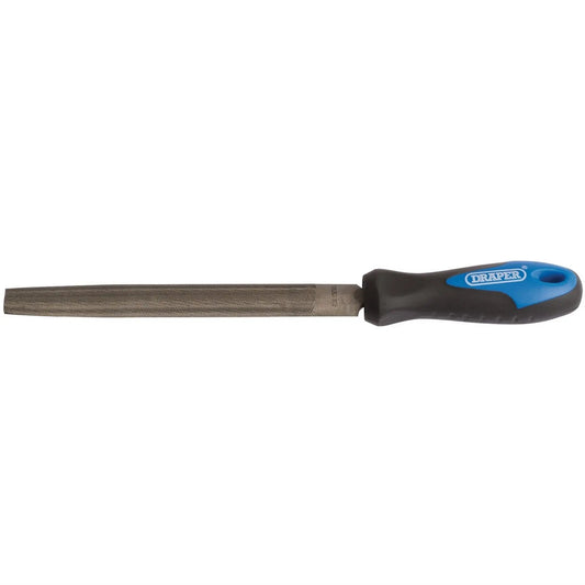 Draper 00009 Soft Grip Engineers Half Round File and Handle 150mm Draper