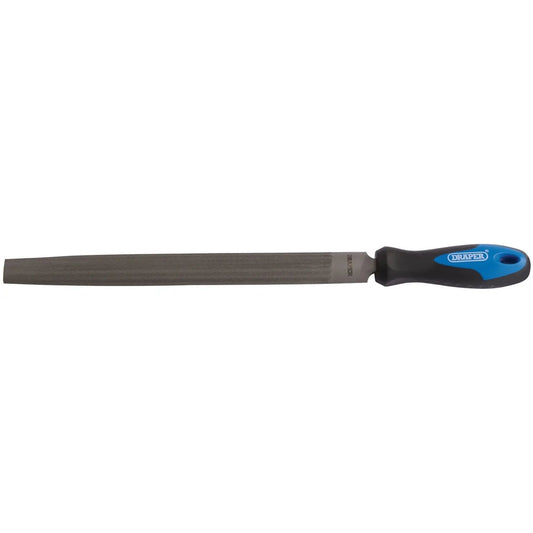 Draper 00011 Soft Grip Engineers Half Round File and Handle 300mm Draper