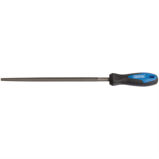 Draper 00013 Soft Grip Engineers Round File and Handle 250mm Draper