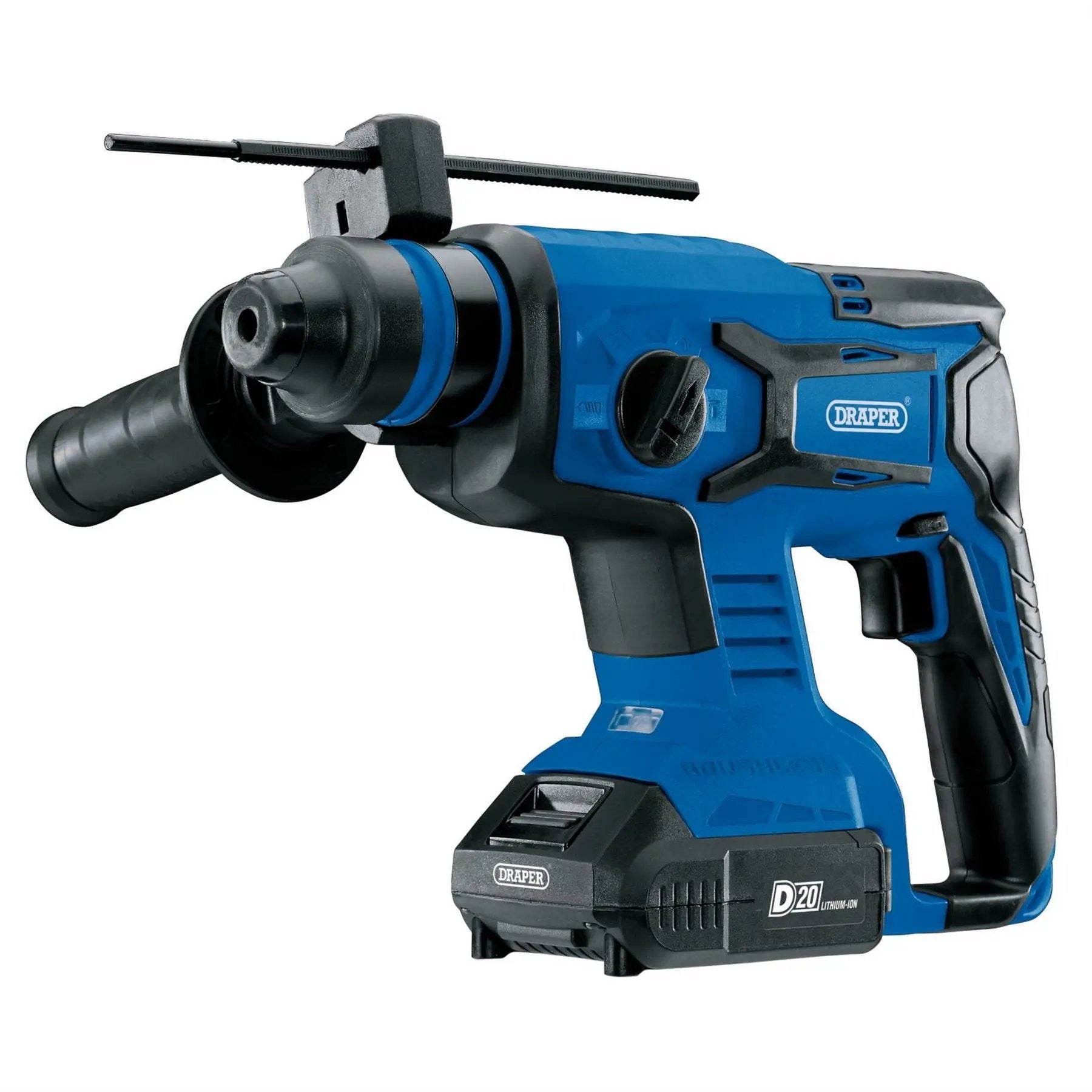 Draper 00592 D20 20V Brushless SDS+ Rotary Hammer Drill 2 x 2.0Ah Batteries 1 x Charger Draper