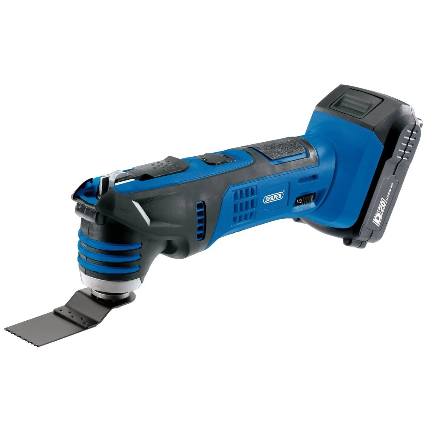 Draper 00595 D20 20V Oscillating Multi-Tool 1 x 2.0Ah Battery 1 x Charger Draper