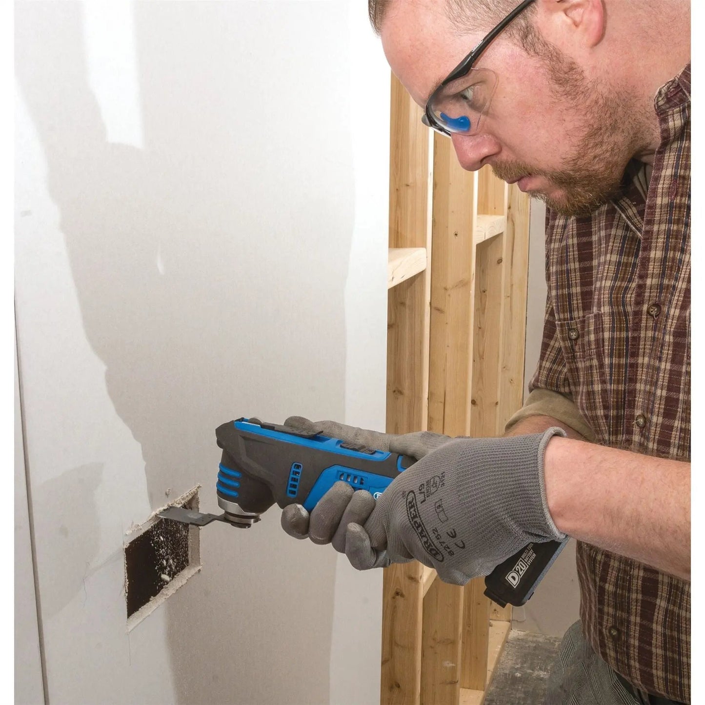 Draper 00595 D20 20V Oscillating Multi-Tool 1 x 2.0Ah Battery 1 x Charger Draper