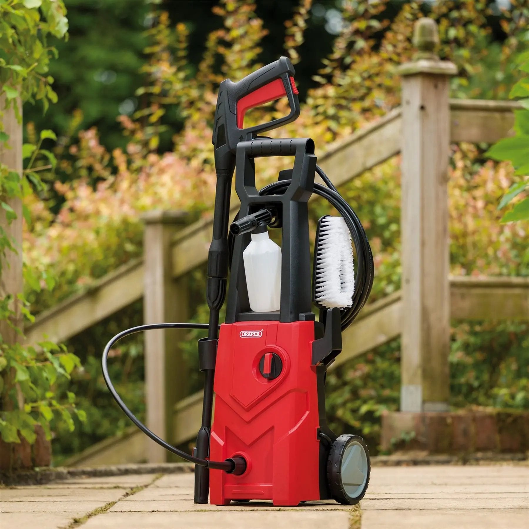 Draper 00786 230V Pressure Washer 1600W 135Bar Red Draper