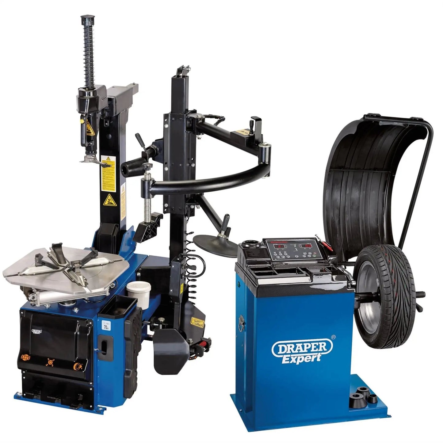 Draper 02152 Tyre Changer with Assist Arm and Wheel Balancer Kit Draper