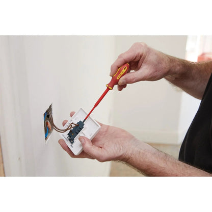 Draper 02159 XP1000® VDE Slimline Plain Slot Screwdriver 3.5 x 100mm Draper