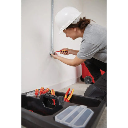 Draper 02160 XP1000® VDE Slimline Plain Slot Screwdriver 4.0 x 100mm Draper