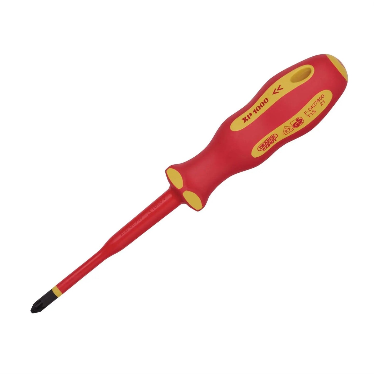 Draper 02166 XP1000® VDE Slimline PZ Type Screwdriver No.2 x 100mm Draper