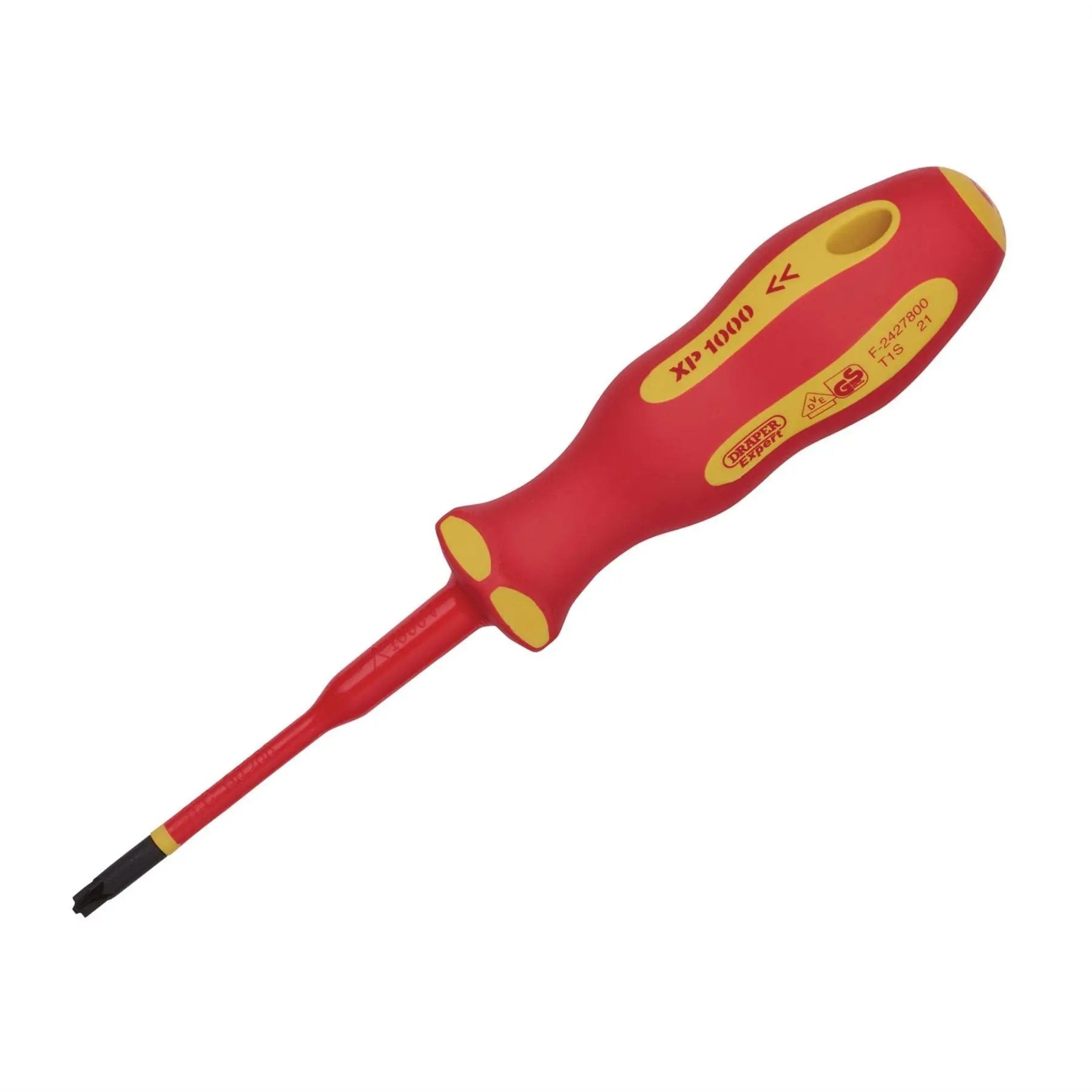 Draper 02254 XP1000® VDE Slimline PZ/SL Type Screwdriver No.1 x 80mm Draper
